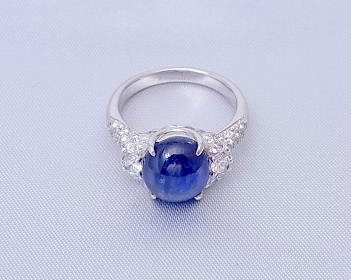 スターサファイア（ブルー） ダイヤモンド リング | オリジナル商品 