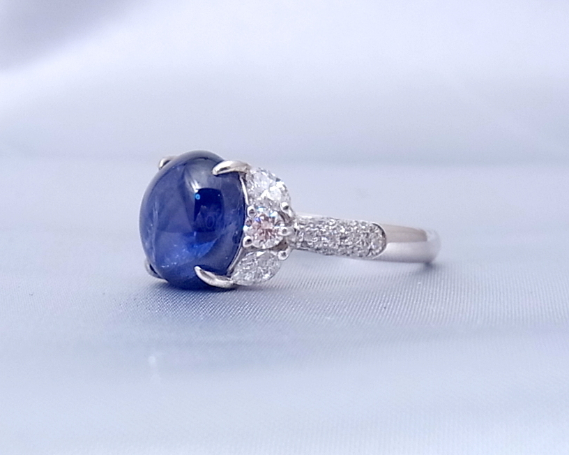 スターサファイア（ブルー） ダイヤモンド リング | オリジナル商品