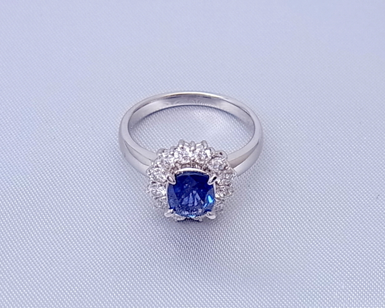 サファイア（ブルー） ダイヤモンド リング | オリジナル商品 | 文京区 