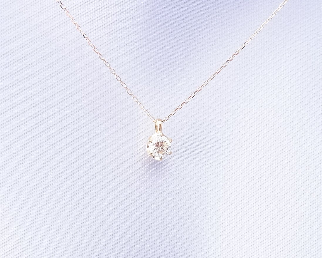 ダイヤモンド1pcのペンダントネックレス | オリジナル商品 | 文京区 